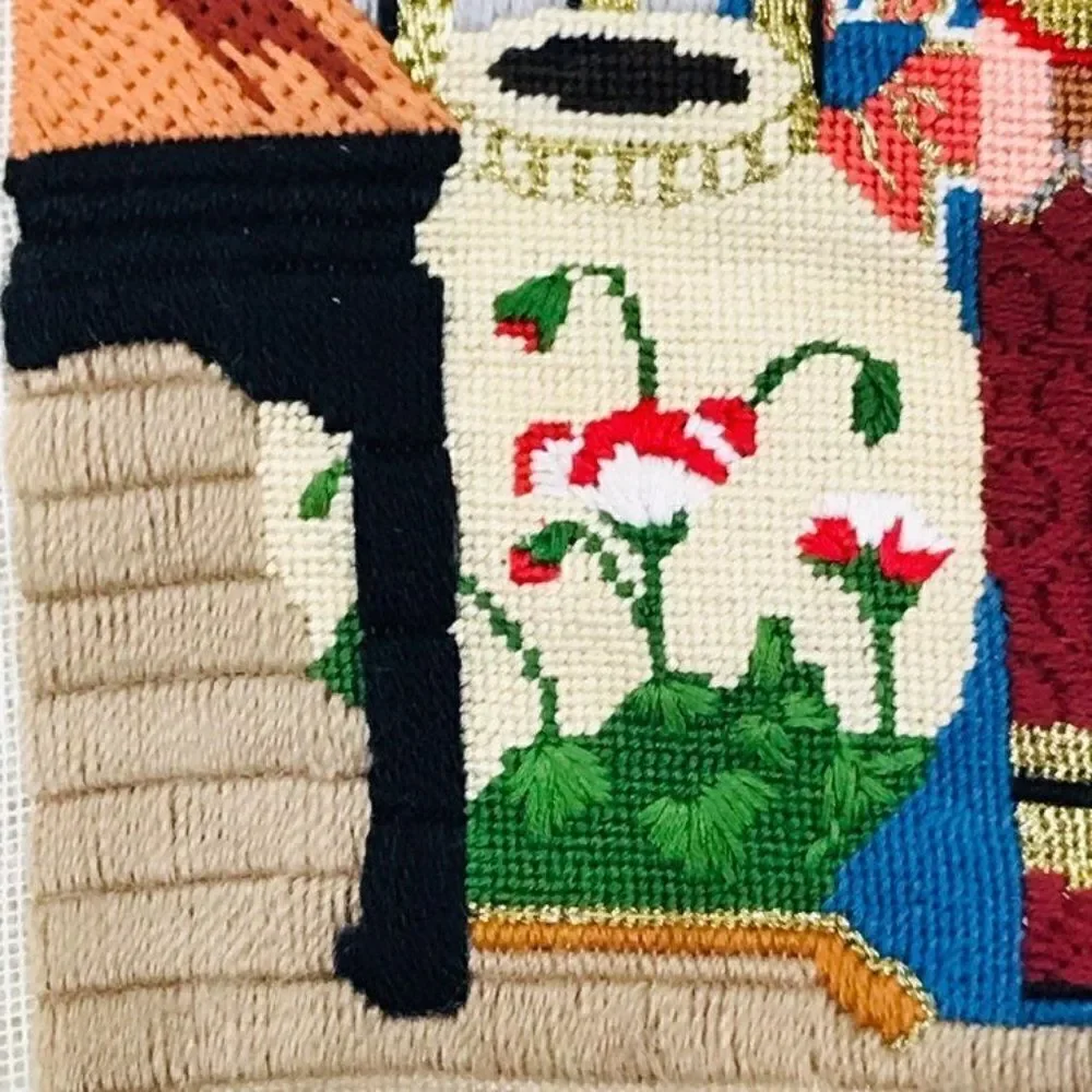 Embroidery Unfinished Canvas Oriental Japanese